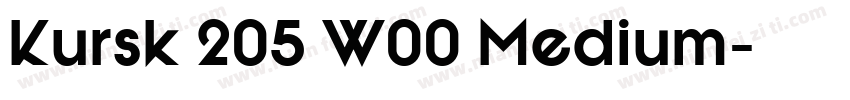 Kursk 205 W00 Medium字体转换